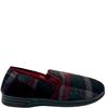 JO & JOE MENS FULL SLIPPER - BLACK CHECK